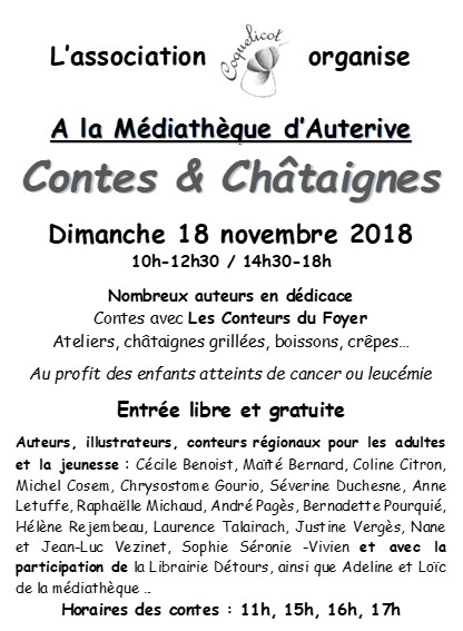 contes et chataignes programme 2018