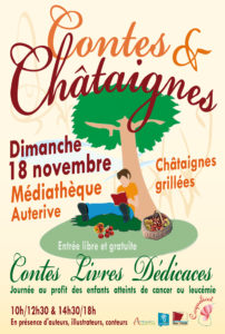 Contes et Chataignes 2018, festival à Auterive, association Coquelicot pour l'APECO